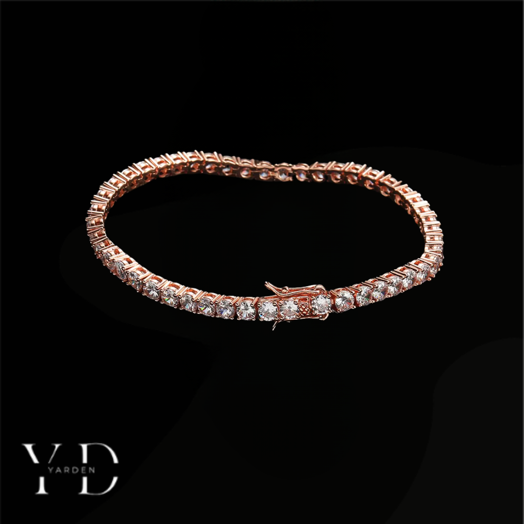 צמיד טניס - רוז גולד