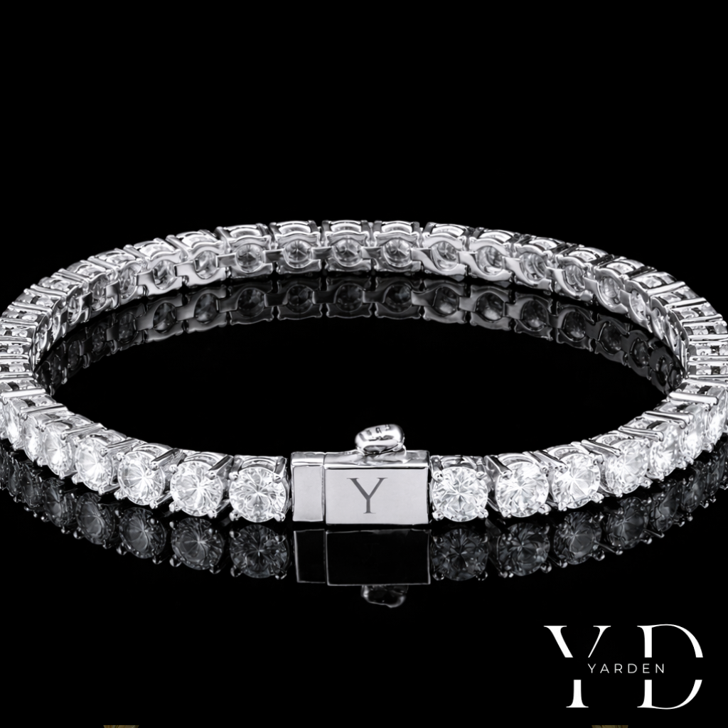 צמיד טניס - זהב לבן