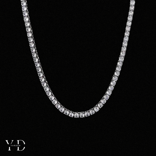 שרשרת טניס - זהב לבן